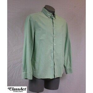 Jos. A. Bank 1905 Tailored Fit Oxford Green Button-Up Men's Dress Shirt L